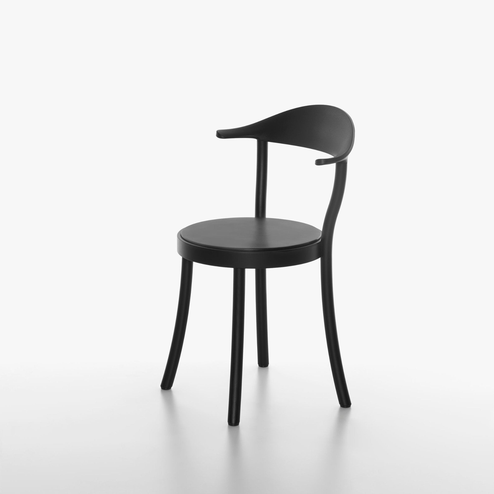 MONZA BISTRO Chair Black Frame Black Backrest