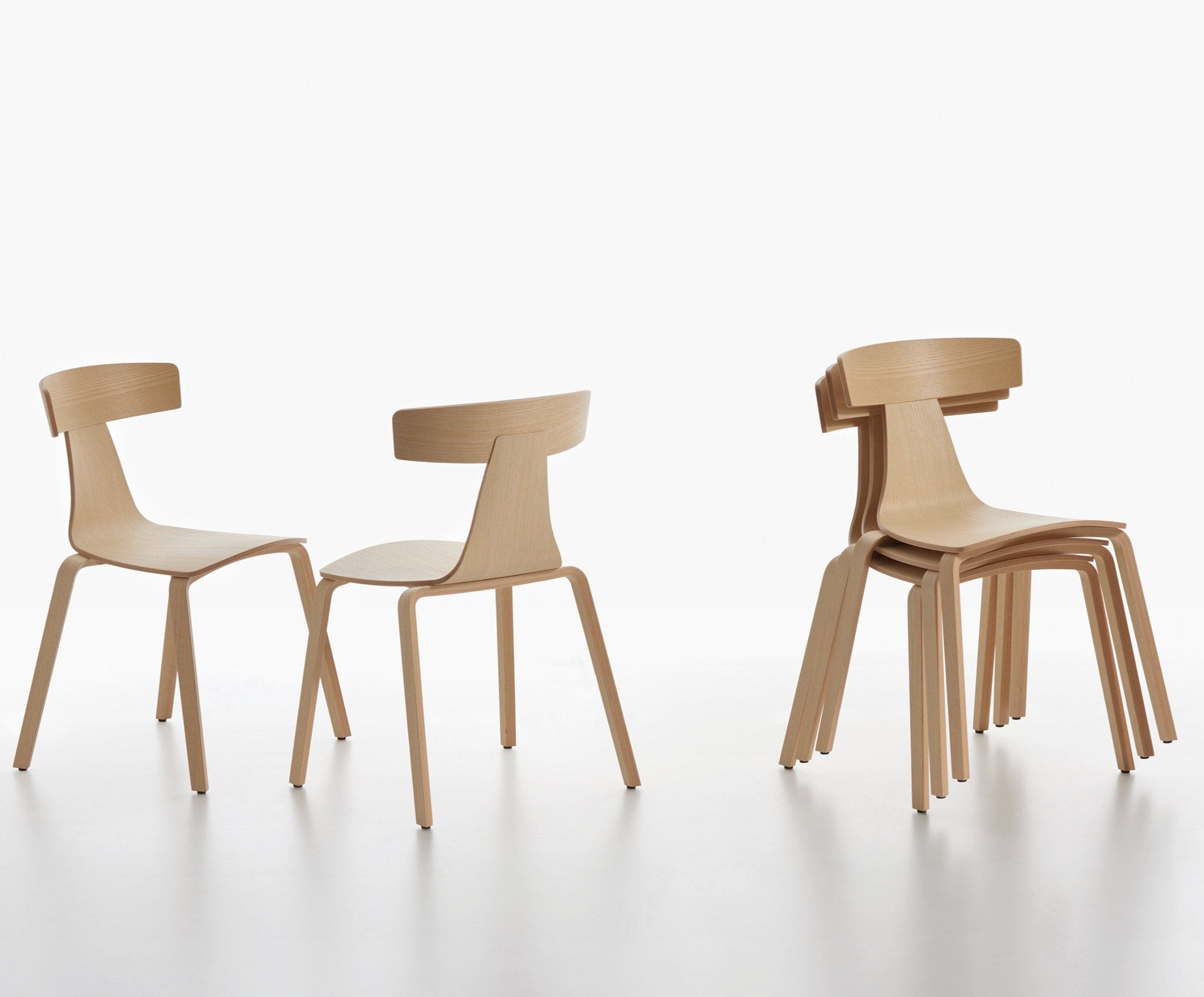 REMO Wooden Chairs Stacked