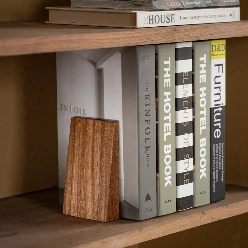 Simple Wooden Slope Bookend