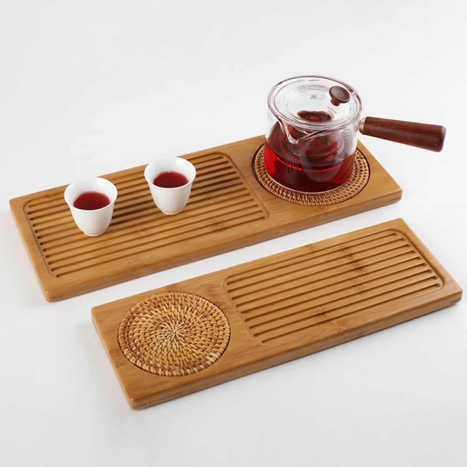 Chinese Bamboo Wood Tea Tray