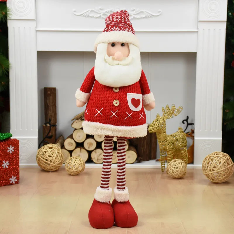Plush santa top claus doll