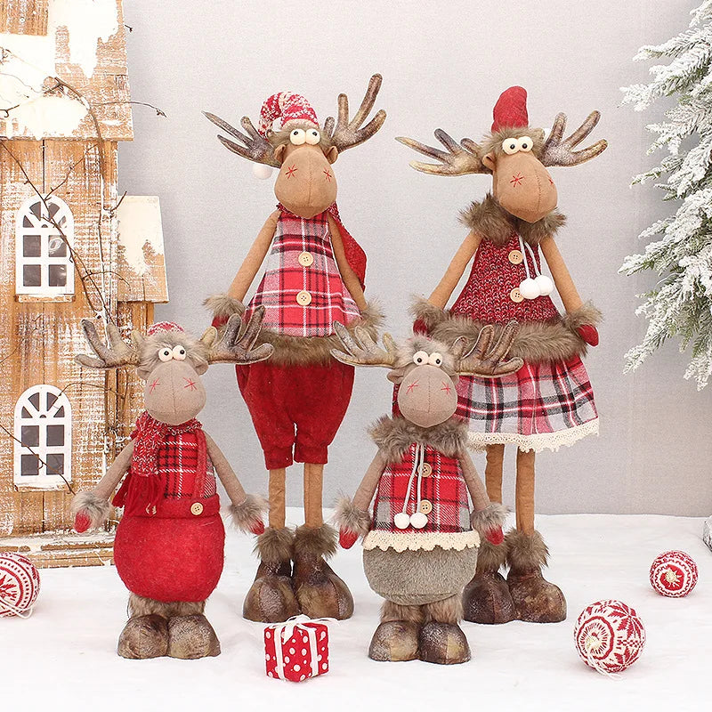 Large Christmas Plush Reindeer Doll