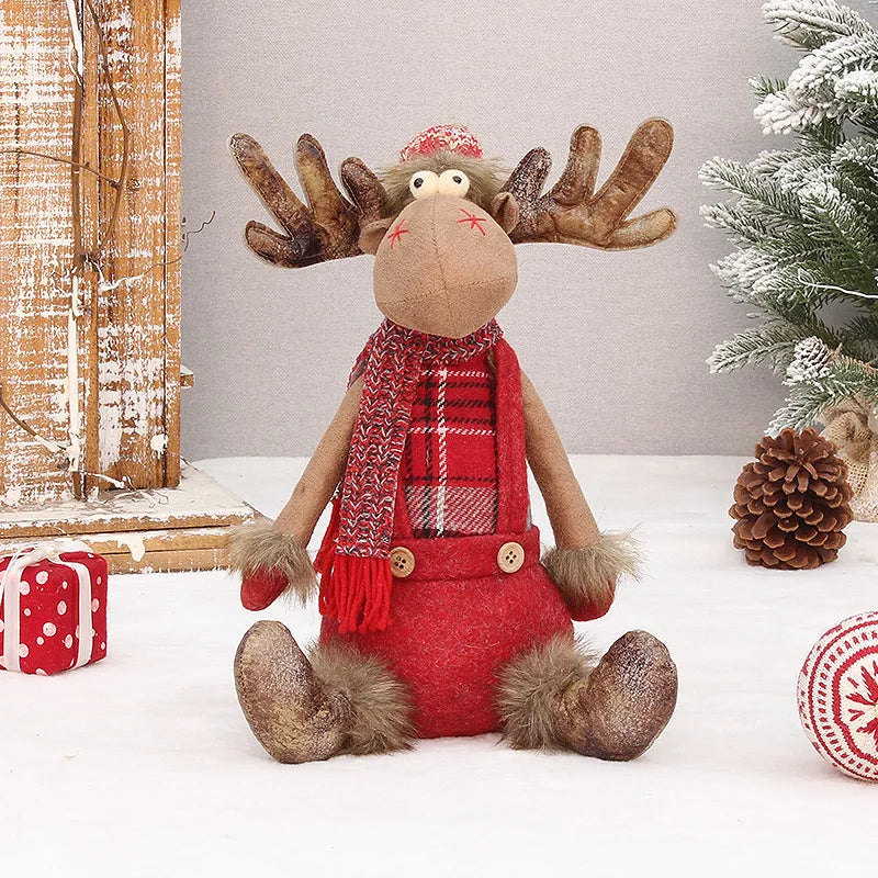 Large Christmas Plush Reindeer Doll