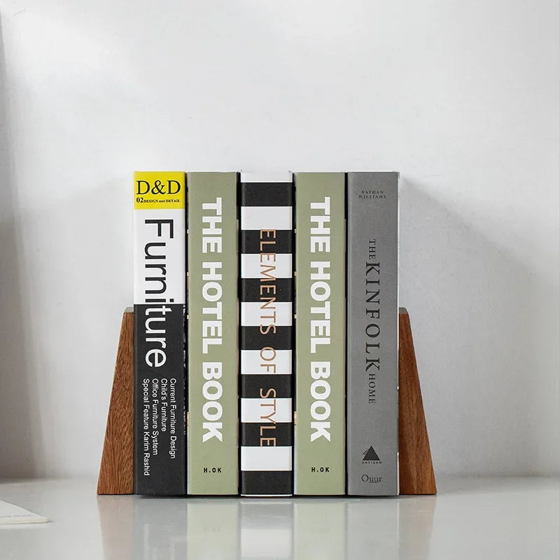Simple Wooden Slope Bookend