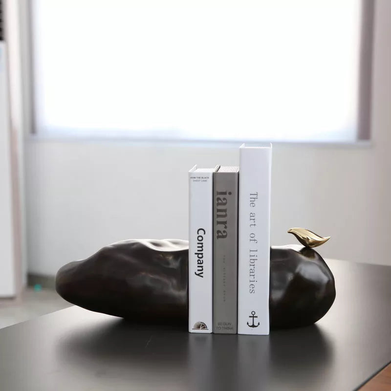 Creative Nordic Bookend Of Rock