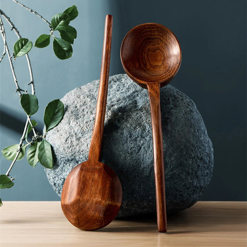Long Wooden Spoon For Ramen