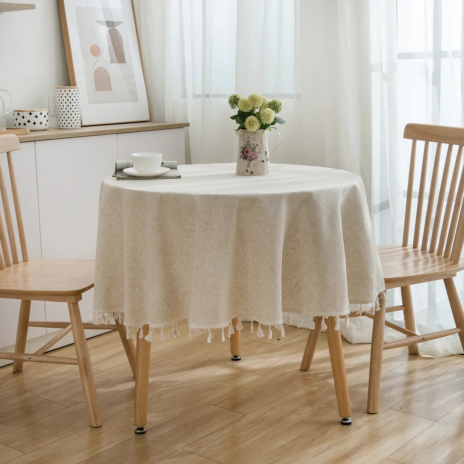Round Table Linen From Cotton