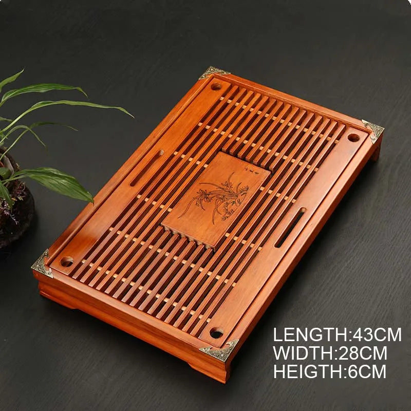 Chinese Solid Wood Tea Tray