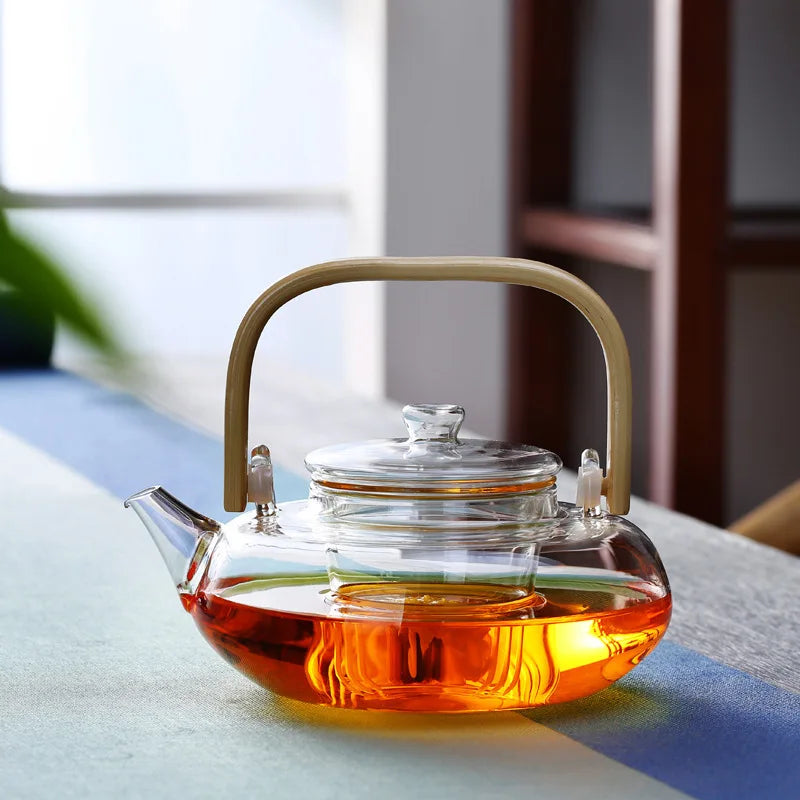 Glass Heat-Resistant Teapot Set Japanese Style