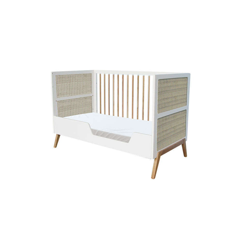 MARELIA Multi-Evolutive Bed Rattan 70x140 White