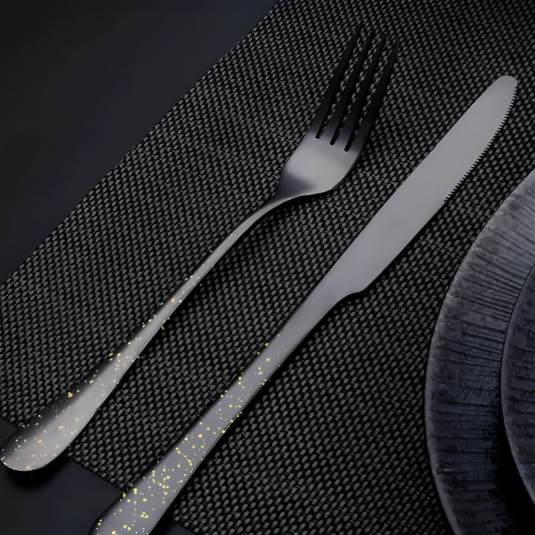 Black Tableware From Stainless Steel