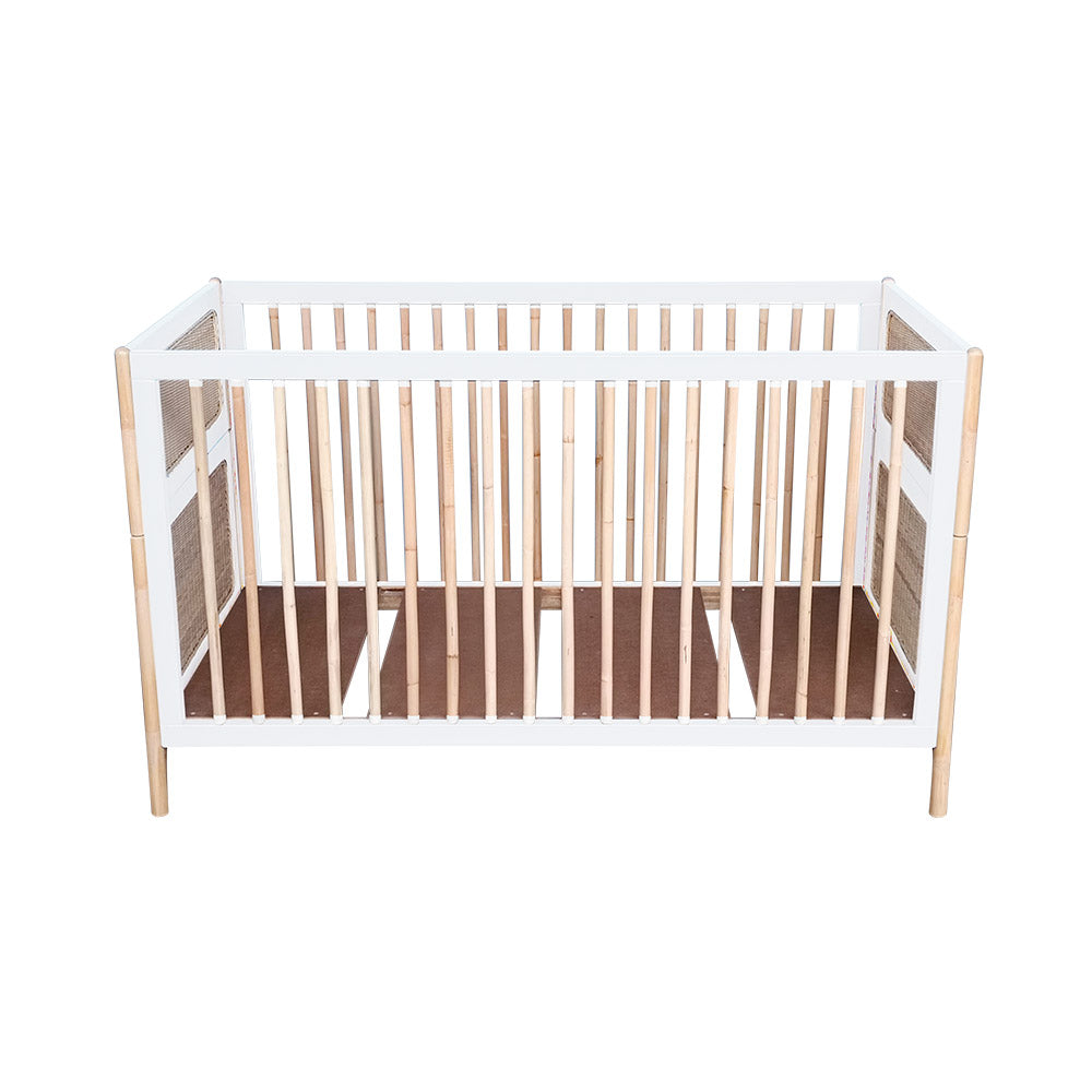 OCEANIA Rattan Evolutive Bed 70x140 White