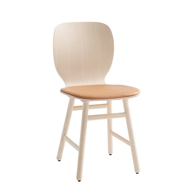 SHELL STOL Chair 45TS natural birch frame, apricot seat