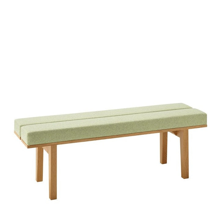 KAMON Bench 372 upholstery green