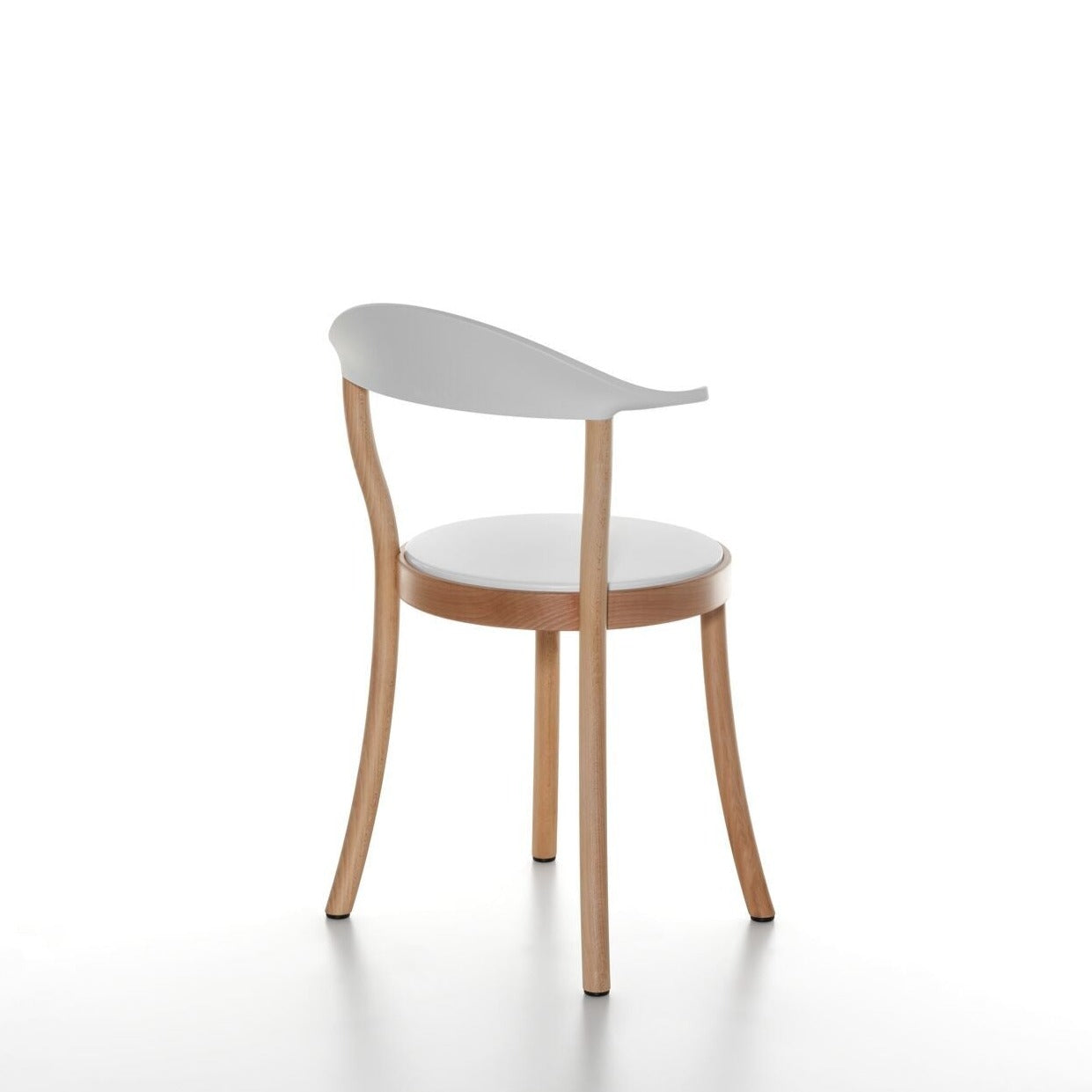 MONZA BISTRO Chair beech wood frame-natural-white seat and backrest