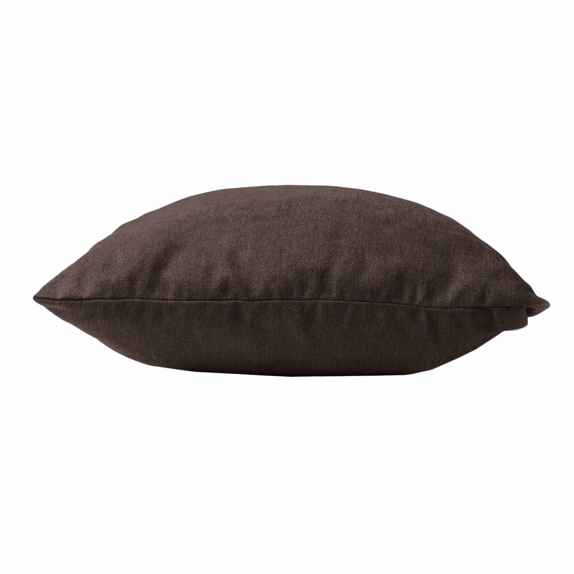 KISSEN Indoor Cushion brown fabric, side view
