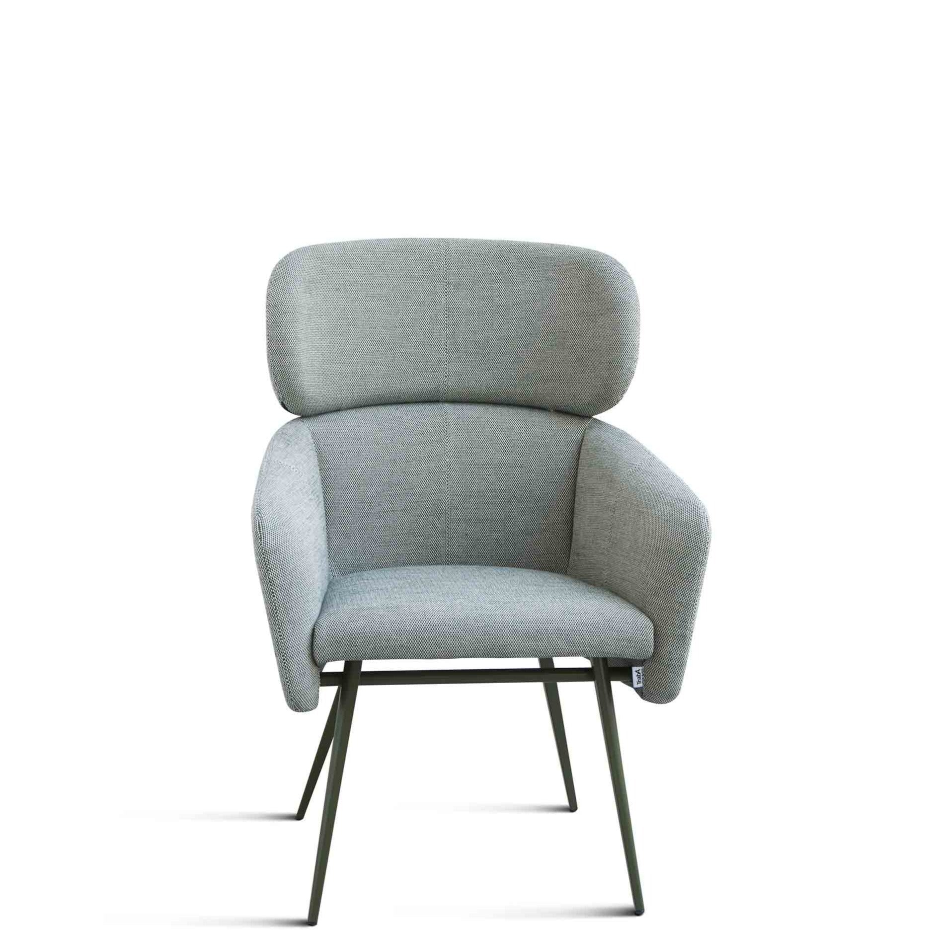 BALU XL MET Armchair grey upholstery colour