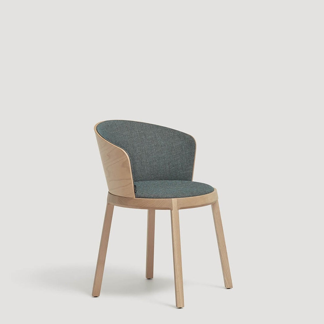 SILLA ARO Chair natural base, wooden backrest