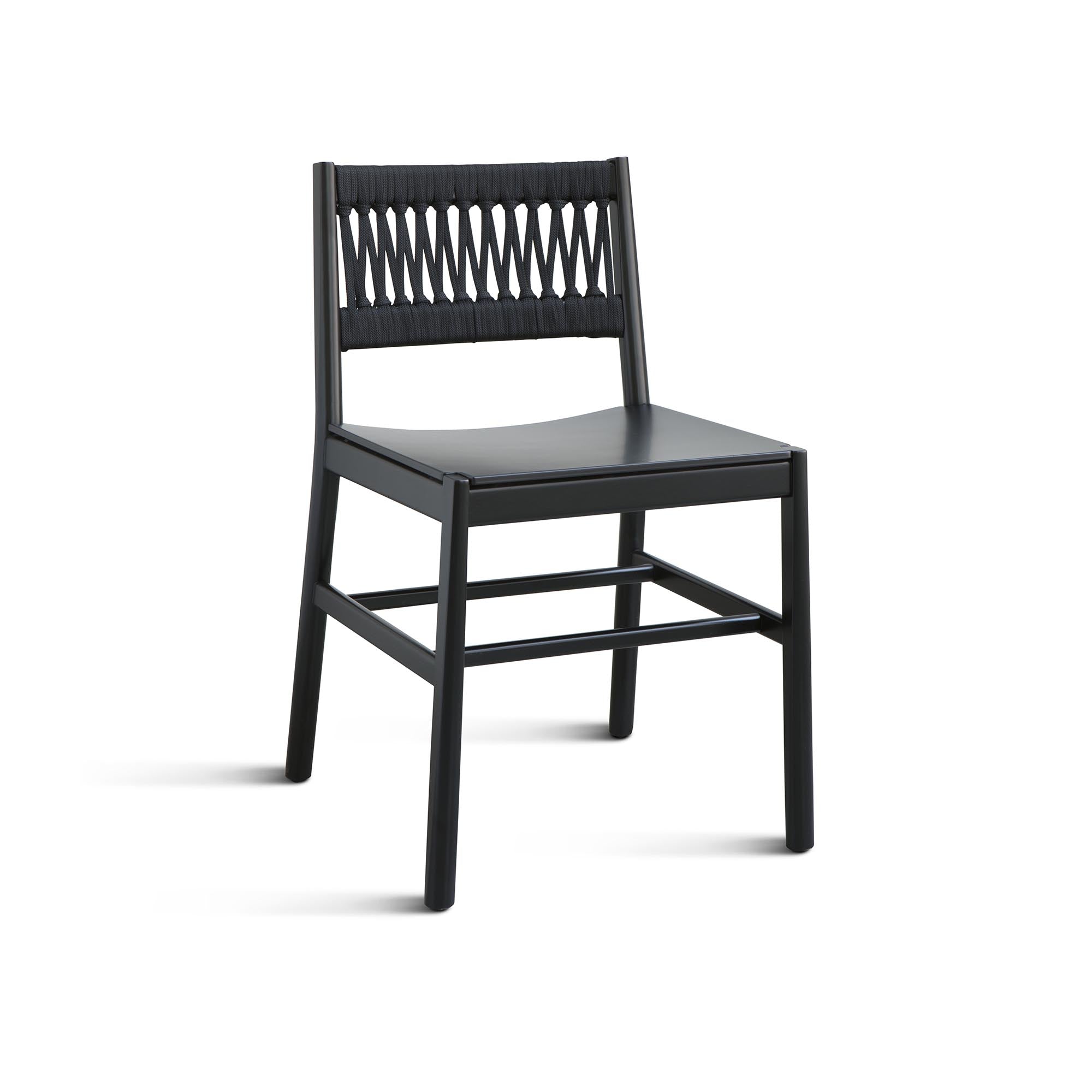 JULIE IN Chair beech frame black frame and backrest