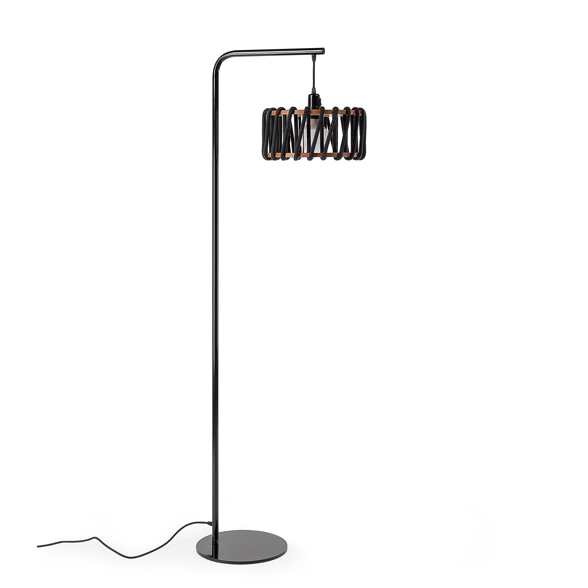 MACARON Floor Lamp Black-Black 30 cm side view