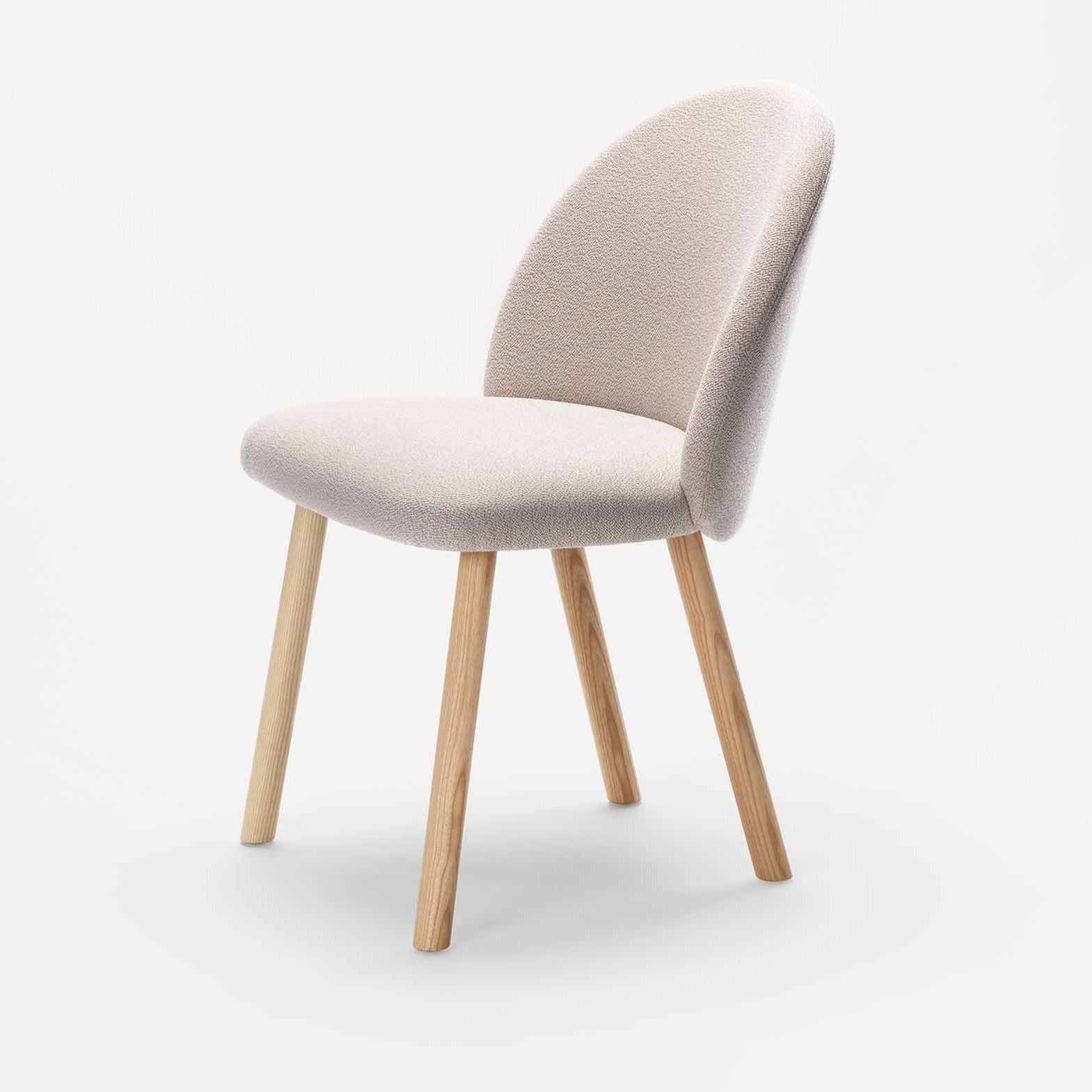 NASU Side Chair Natural-Cream half-side view