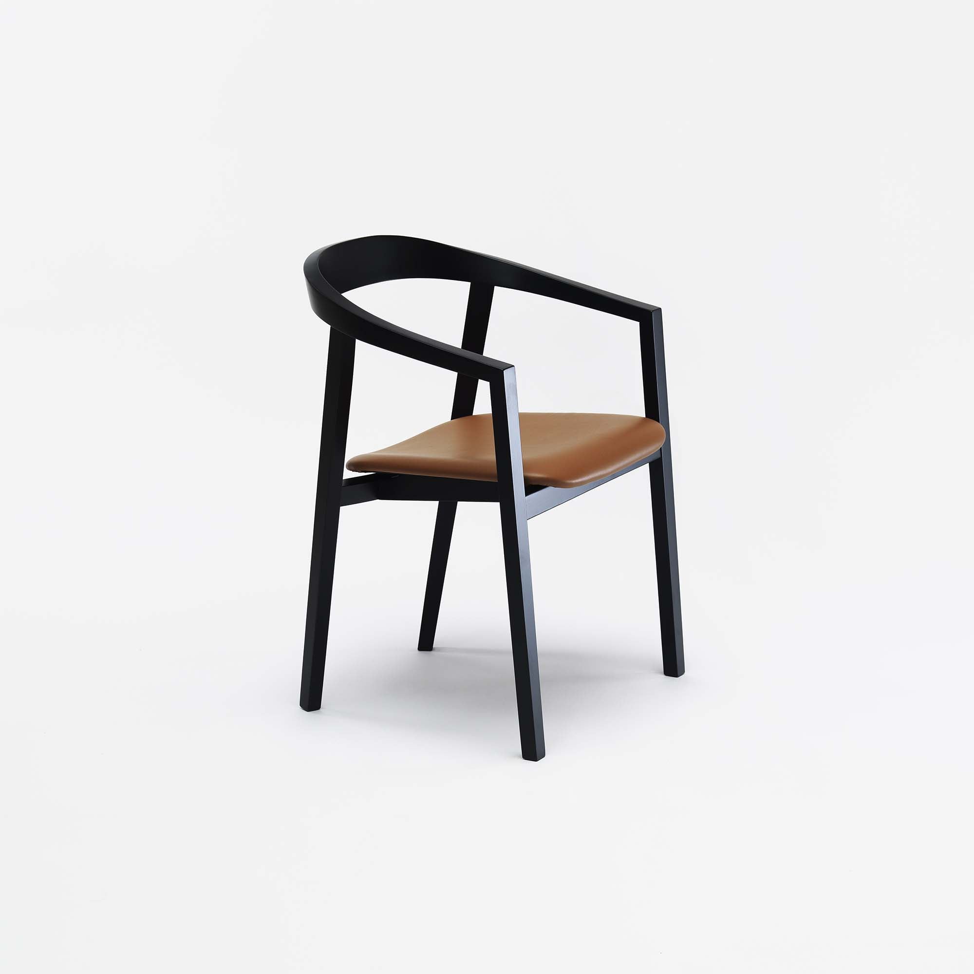 RO Dining Chair Black-Brown side view