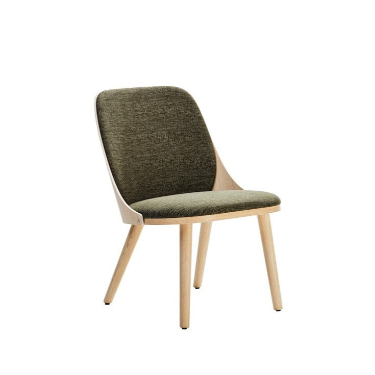 SANDER Chair F11 green upholstery, natural frame