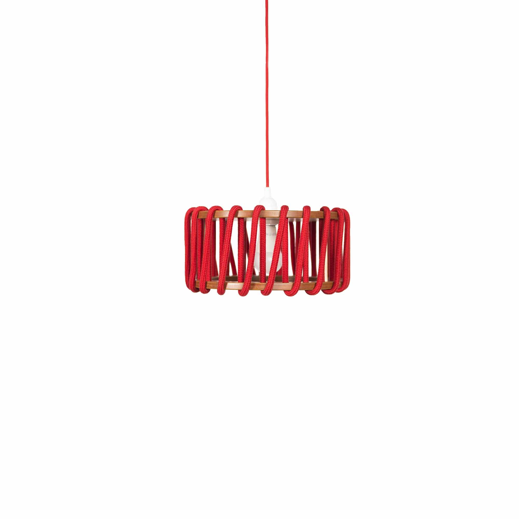 MACARON Pendant Lamp Red 30 cm front general view