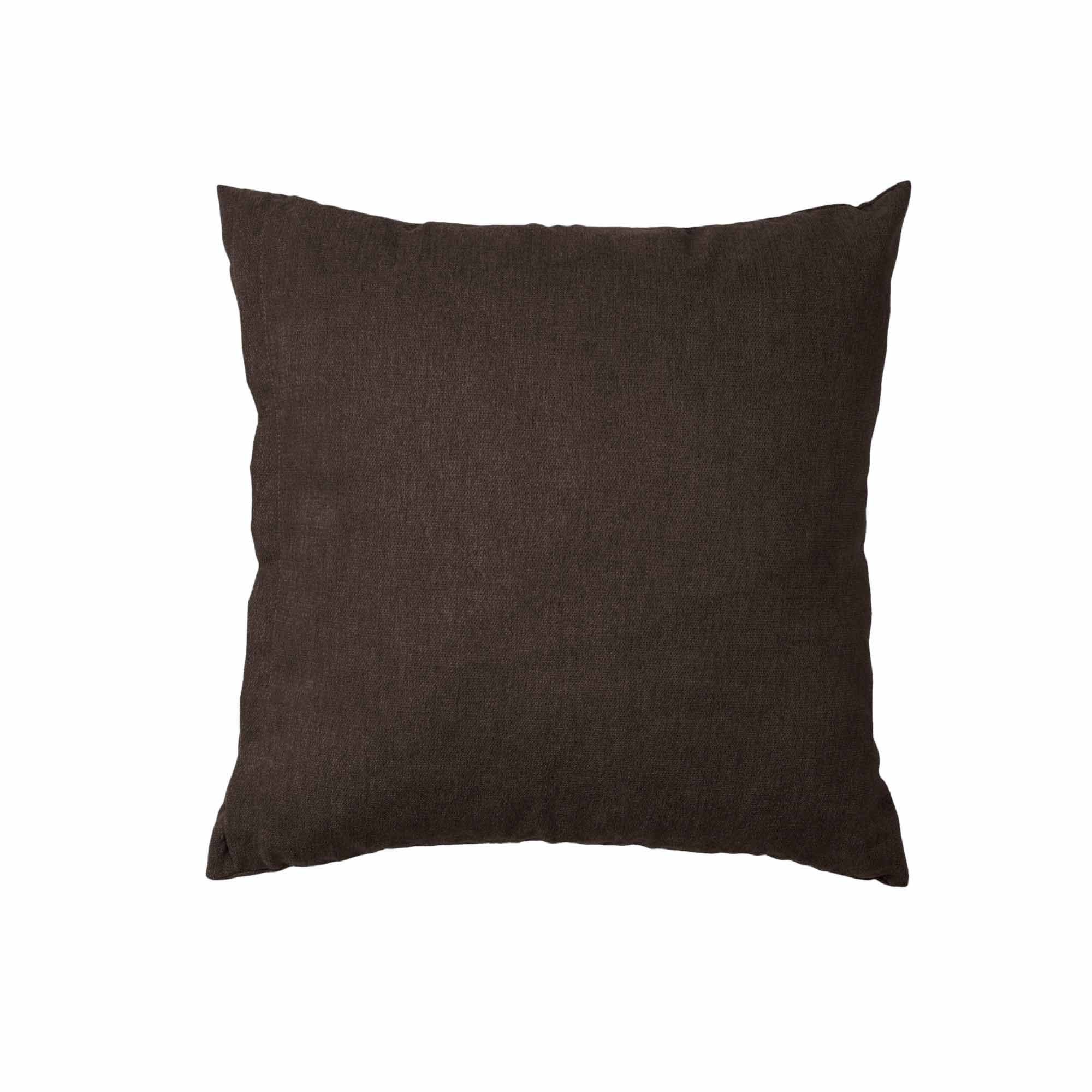 KISSEN Indoor Cushion brown fabirc upholstery, front view