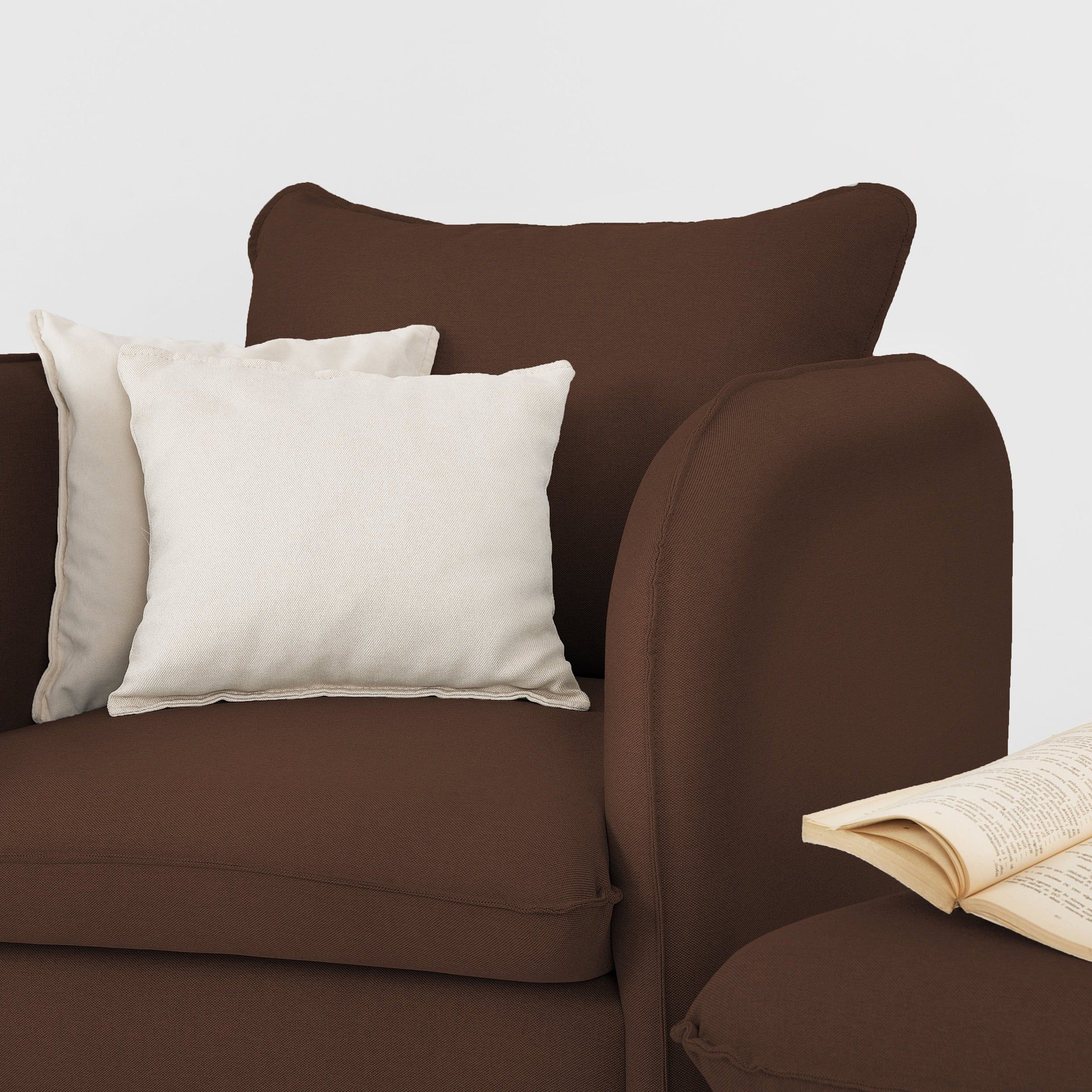 POSH Armchair upholstery colour brown-interior view