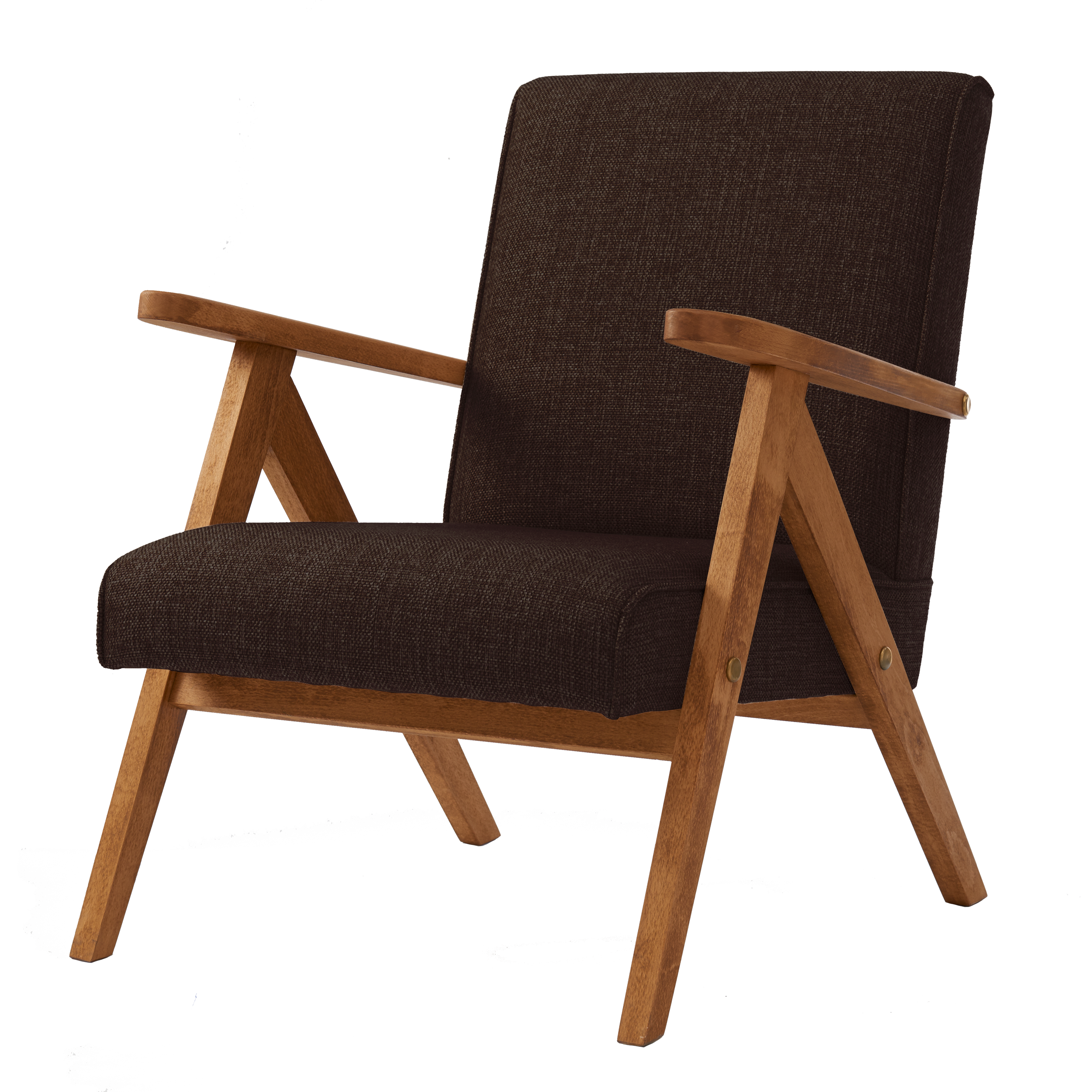 AUKLET Chair beech wood, upholstery colour brown