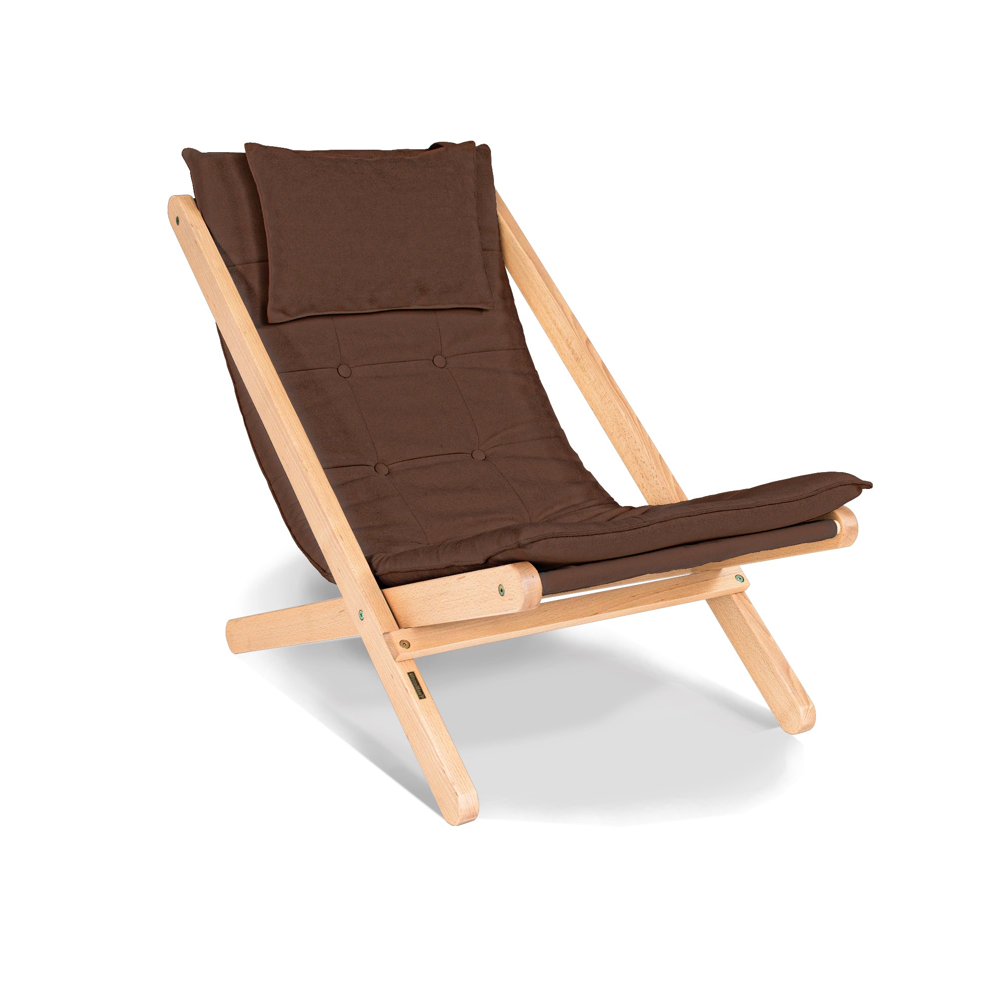 ALLEGRO Deckchair -brown fabric