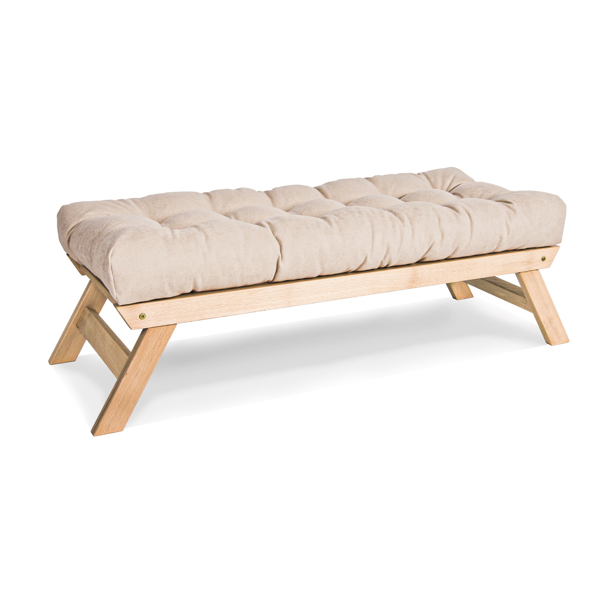 ALLEGRO Wooden Bench Seat with Cushions