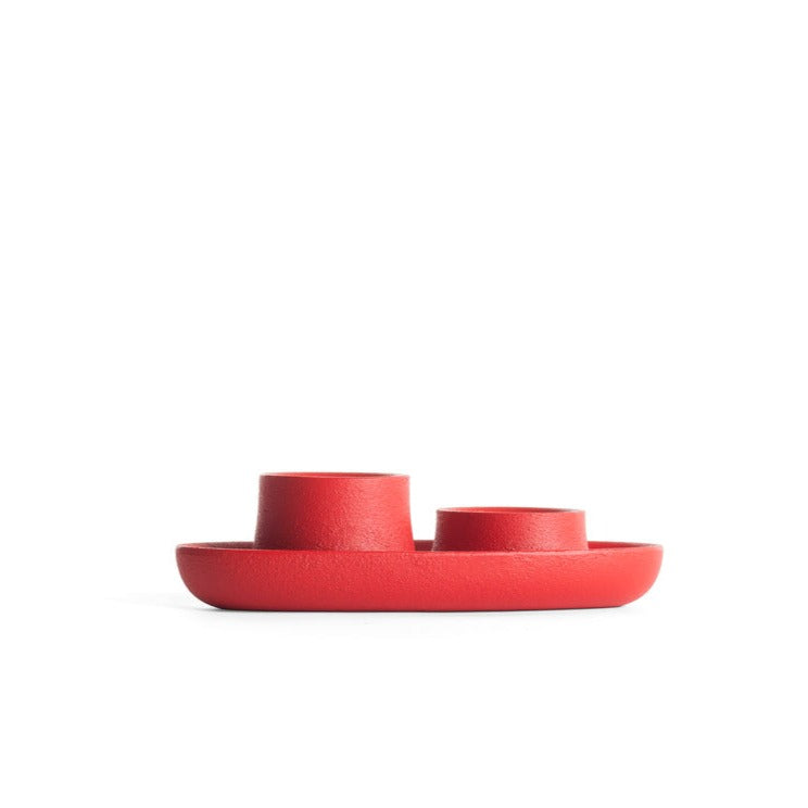 AYE Candle Holder 2 Funnel-red