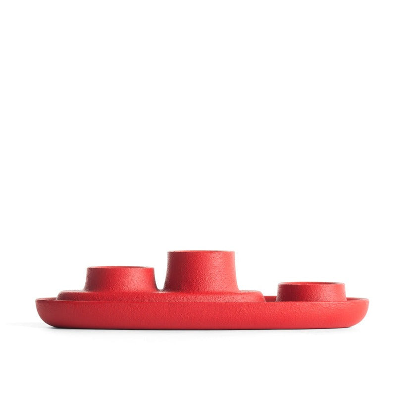 AYE Candle Holder 3 Funnel-red