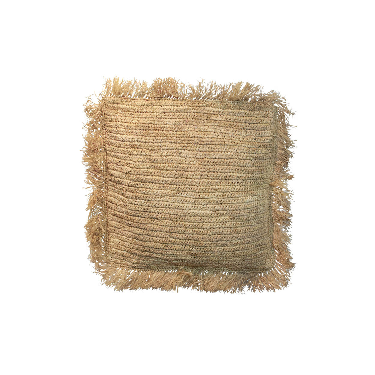 THE RAFFIA Cushion Cover natural small front view