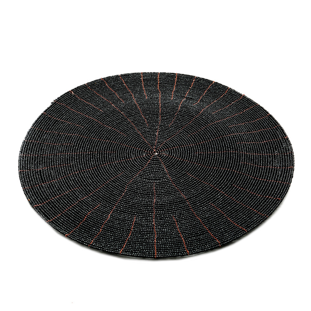 THE BEADED Placemat black