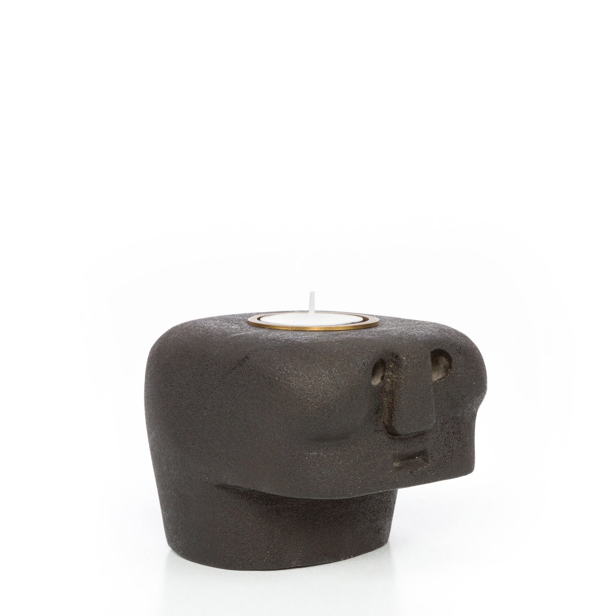 THE SUMBA STONE Candle Holder half-side view