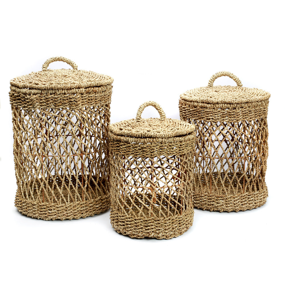 THE LAUNDRY Baskets Natural Fiber front view