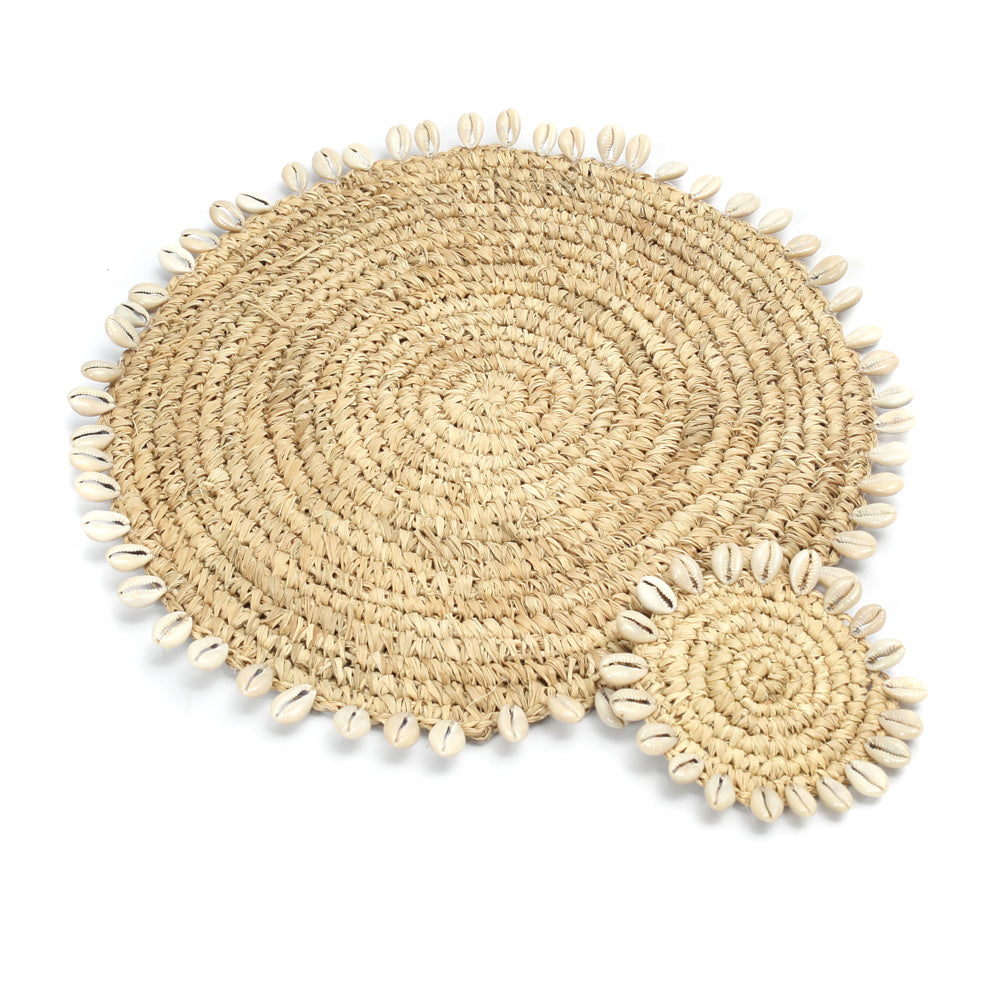 THE RAFFIA SHELL Placemat set view