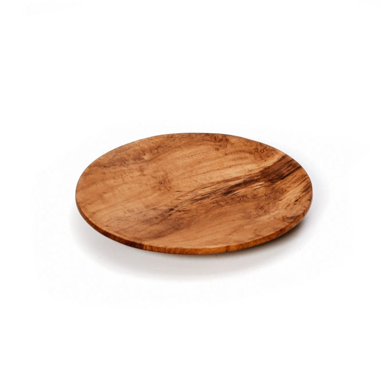 THE TEAK ROOT Round Plate side view of small size