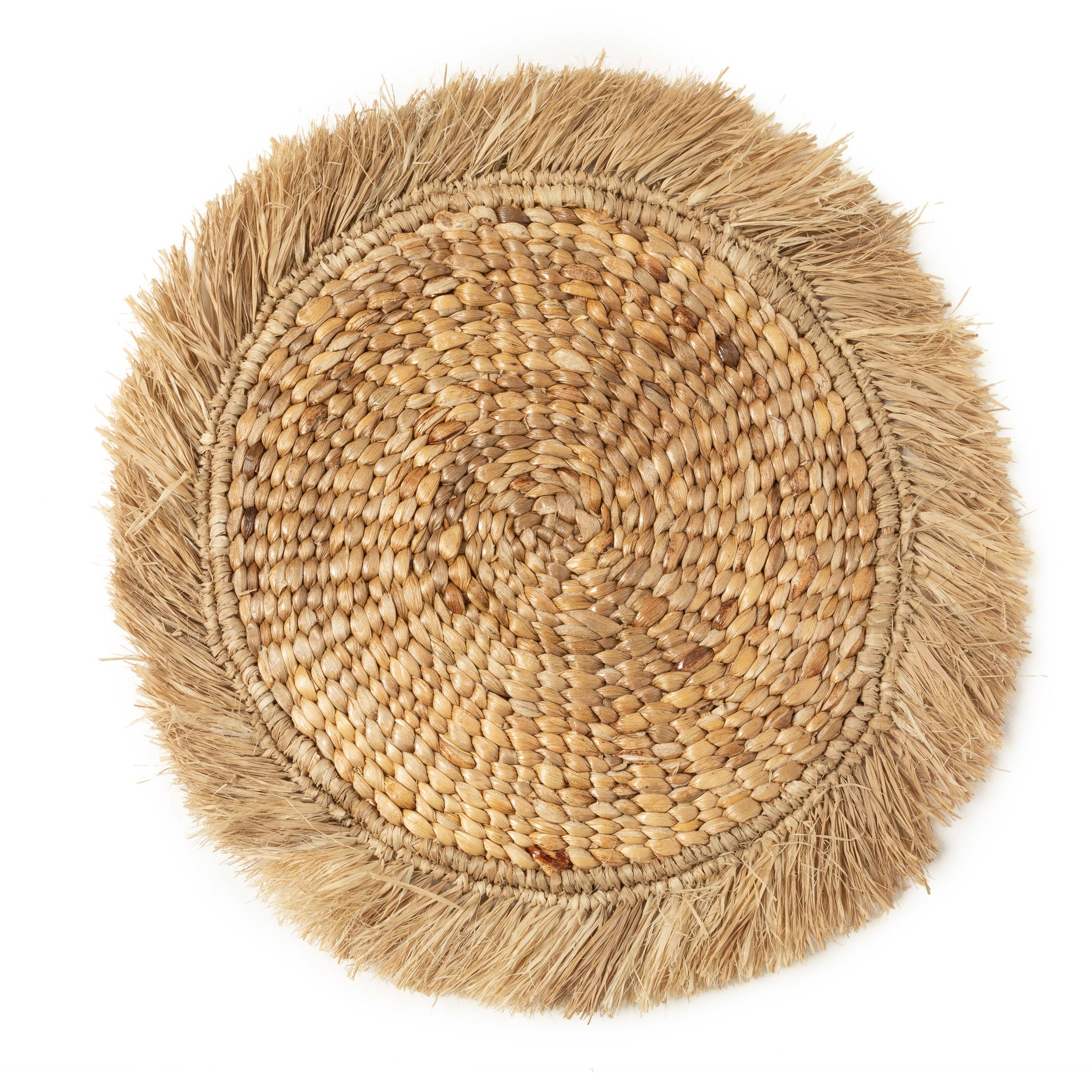 THE WATER HYACINTH RAFFIA Placemat Natural front view