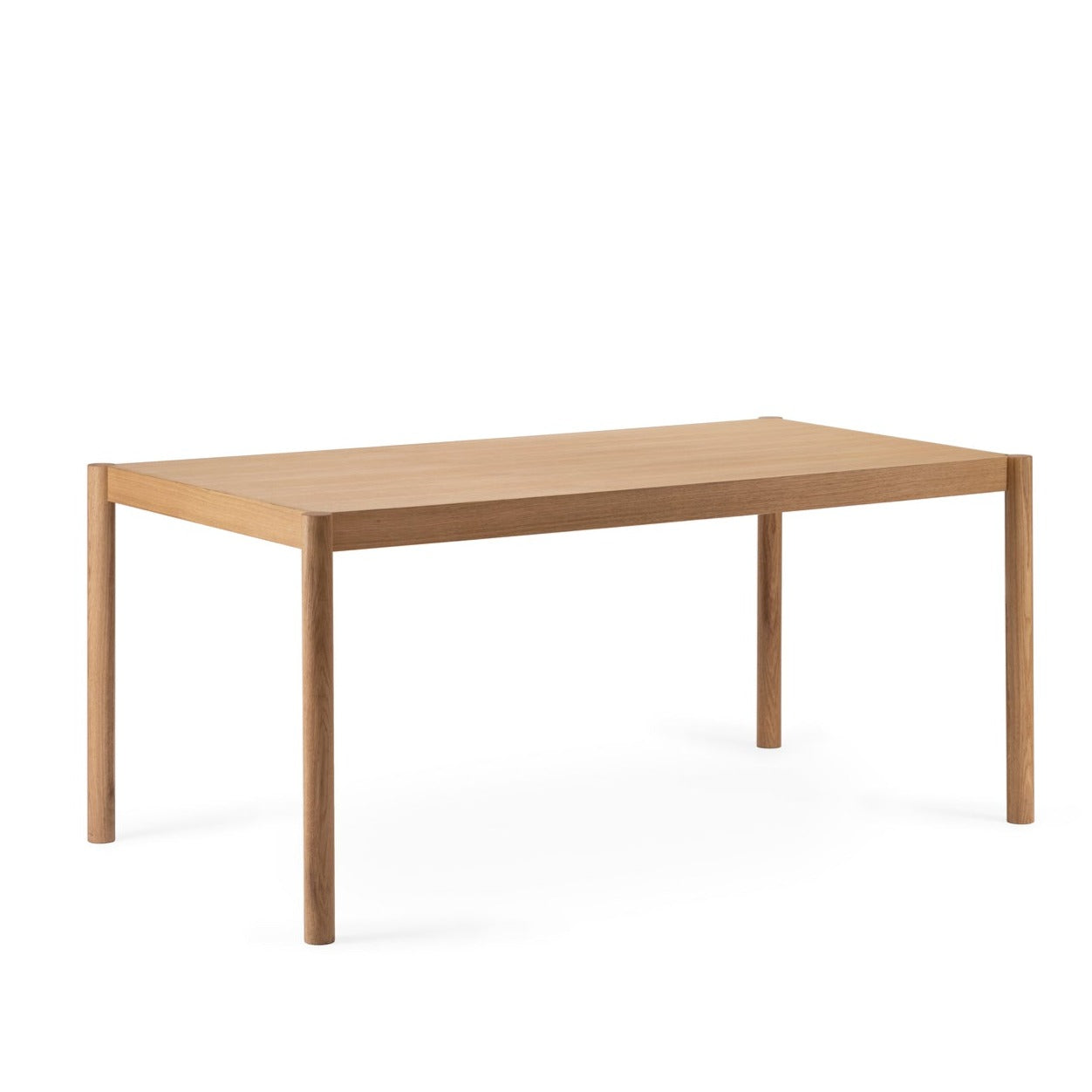CITIZEN Dining Table-natural oak-medium size-side view