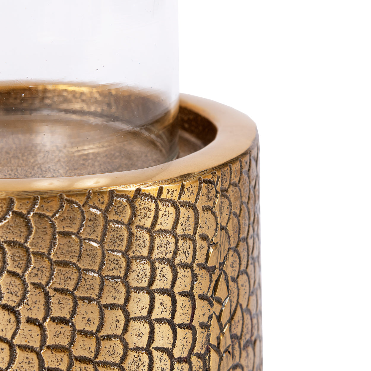 THE CROCO Candle Holder with Glass crop view