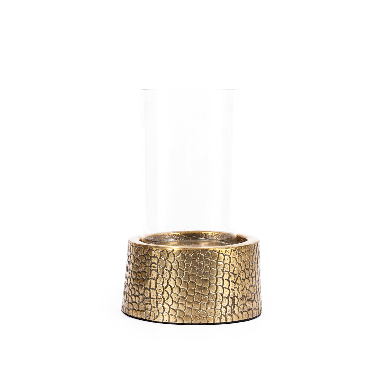 THE CROCO Candle Holder with Glass one large
