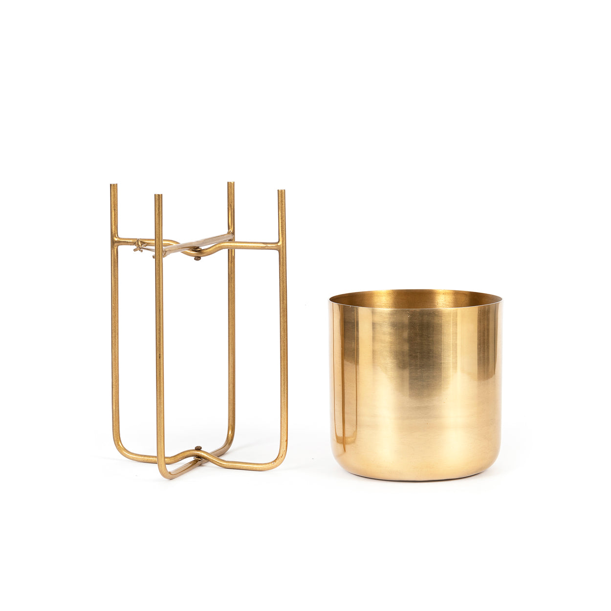 THE BRASS Planter On Stand unfolded