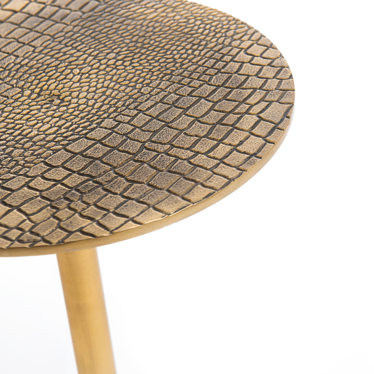 THE CROCO Side Table half-top view