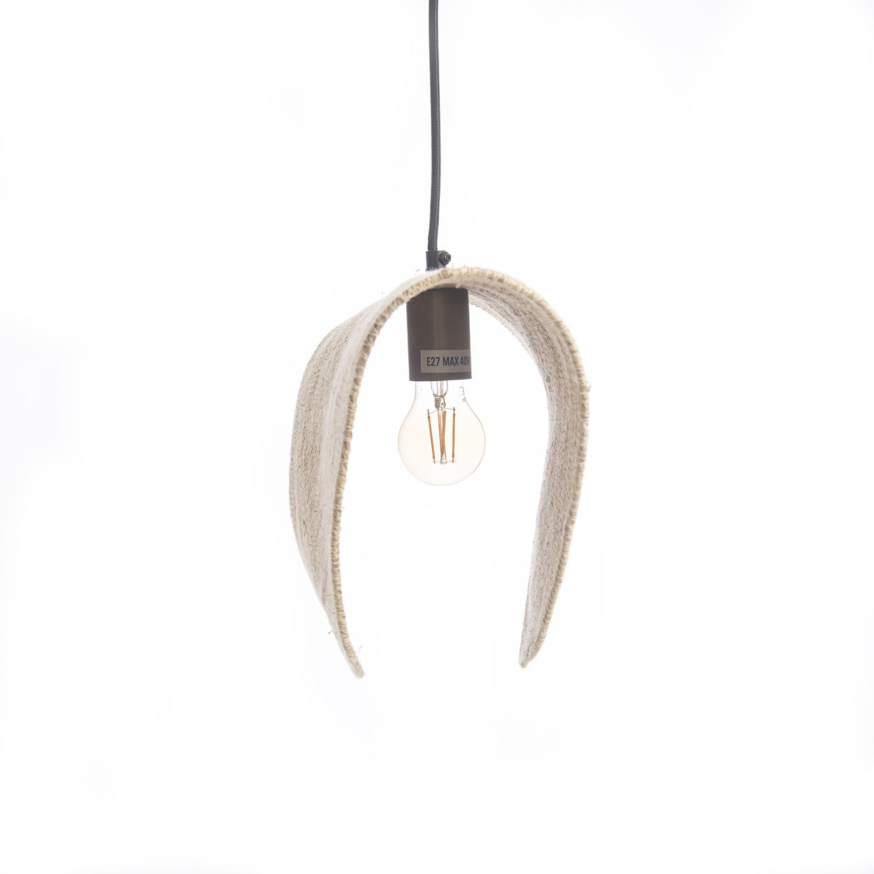 THE LOVALOVA Pendant Natural extra large size, front view