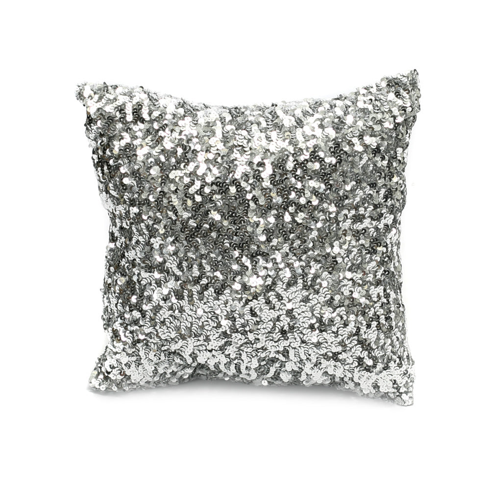 THE GLITTER Cushion Cover Silver 40x40 front view