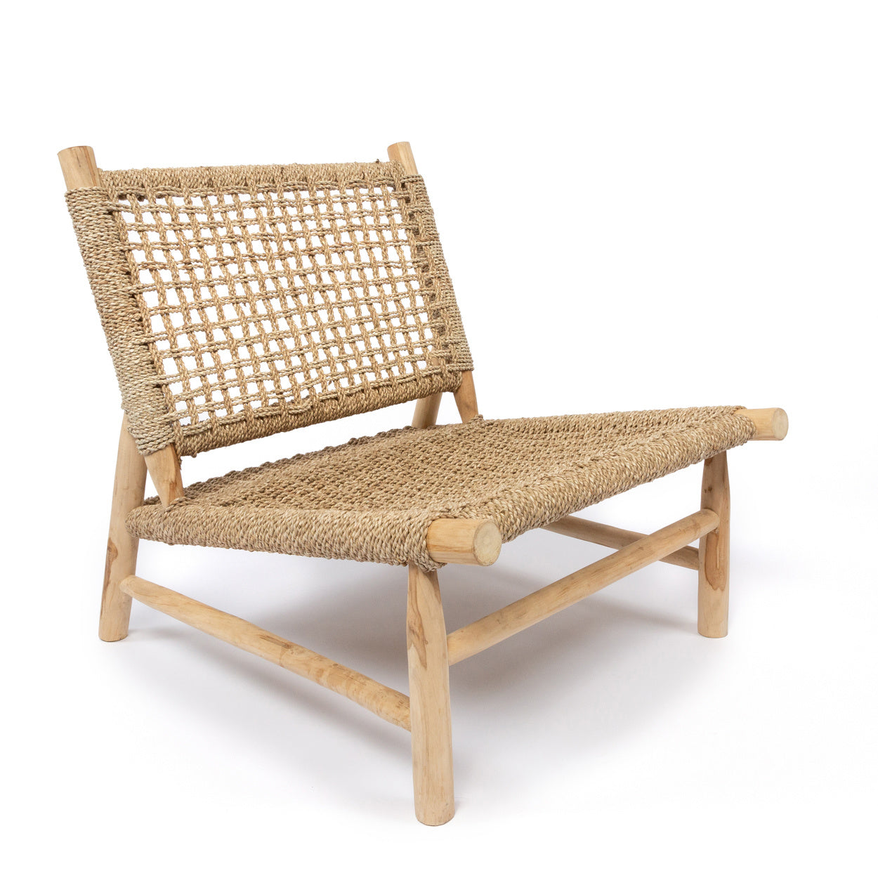 THE ISLAND SISAL One Seater Chair half-front view